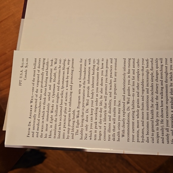 8 Weeks to Optimim Health Hardcover book - Picture 2 of 2